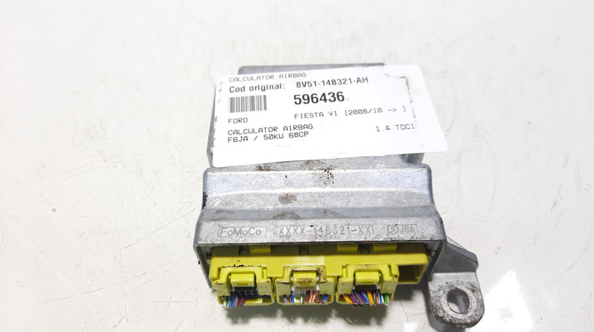 Calculator airbag, cod 8V51-14B321-AH, Ford Fiesta 6 (id:596436)