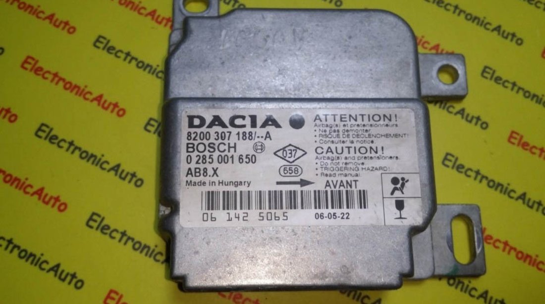 Calculator airbag Dacia Logan 0285001650 8200307188A