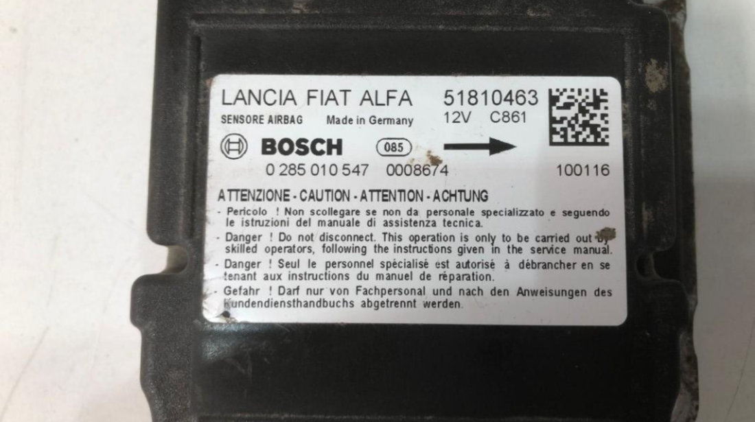 Calculator airbag Fiat Doblo (2009->) [263] 51810463