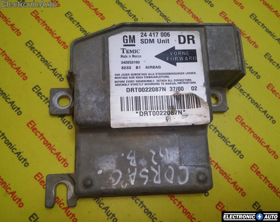 Calculator airbag Opel Corsa 24417006 DR