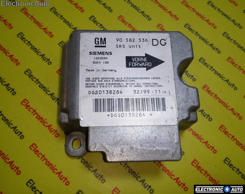 Calculator airbag Opel Zafira 90582536