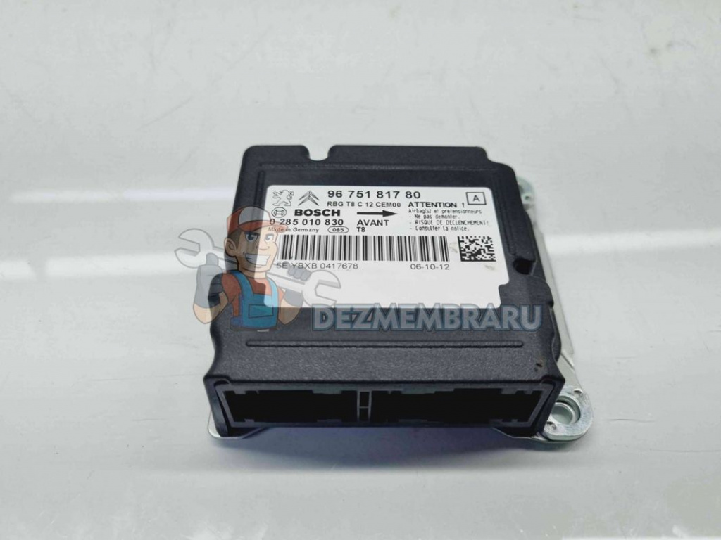 Calculator airbag Peugeot 3008 Break [Fabr 2009-2016] 9675181780 | 0285010830