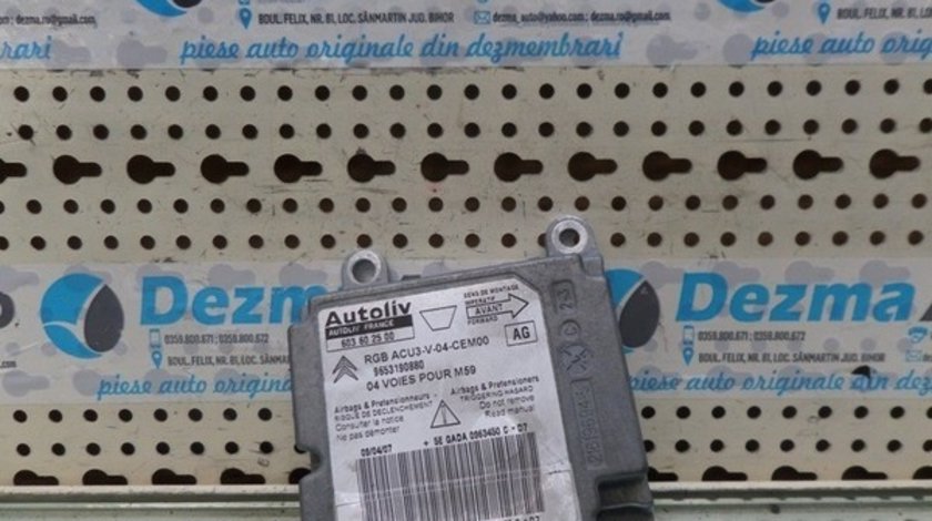 Calculator airbag Peugeot Partner, 1.6hdi, 9HW, 9HX, 9653190880