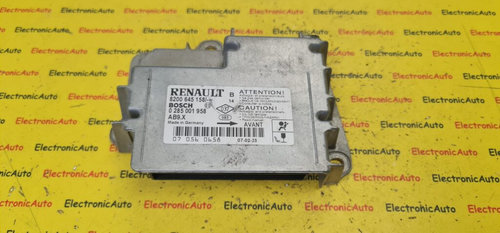 Calculator AIRBAG RENAULT CLIO 3, 0285001958, 8200645158,