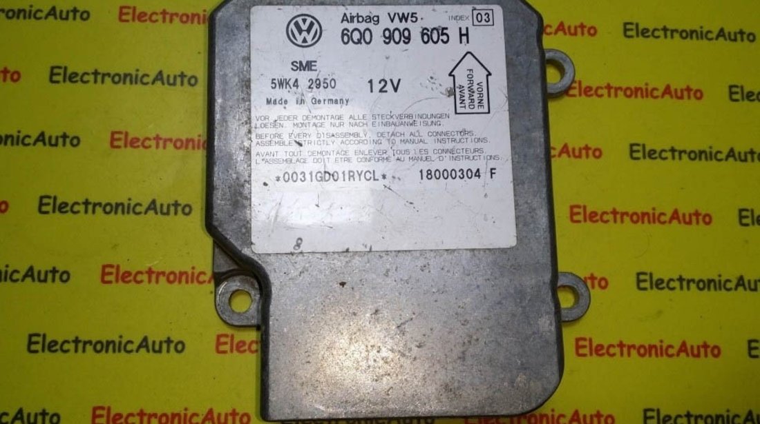 Calculator airbag Skoda Fabia 6Q0909605H INDEX 03