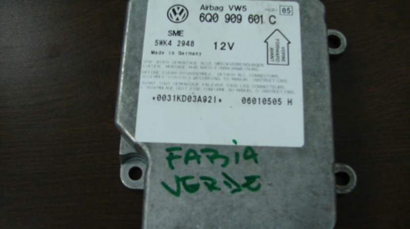 Calculator airbag Skoda Fabia 6Y [1999 - 2004] Combi wagon 5-usi 1.4 MT (68 hp) (6Y5) MPI