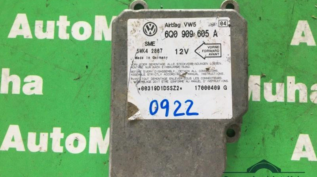 Calculator airbag Volkswagen Golf 4 (1997-2005) 6q0909605a