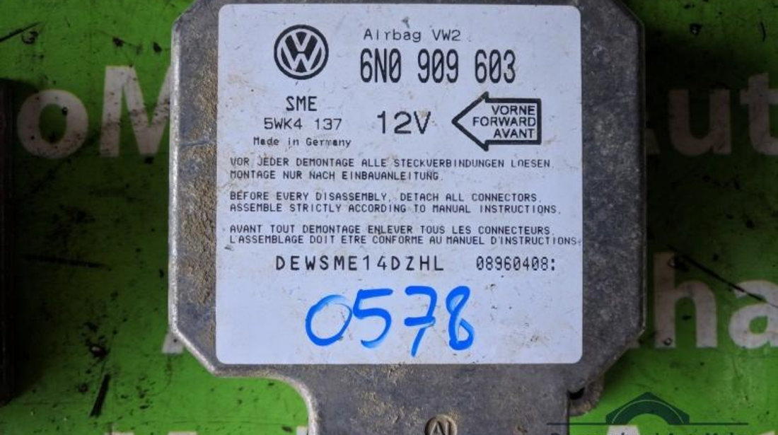 Calculator airbag Volkswagen Transporter T4 (1990-2003) 6N0909603