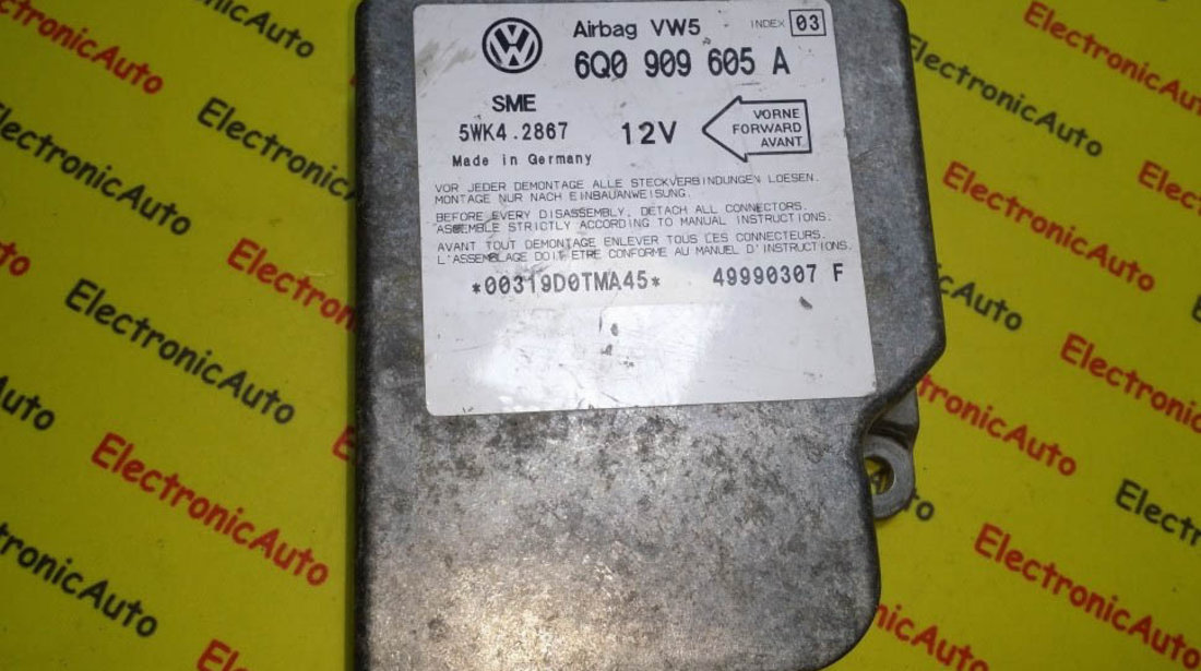 Calculator airbag VW 6Q0909605A INDEX03