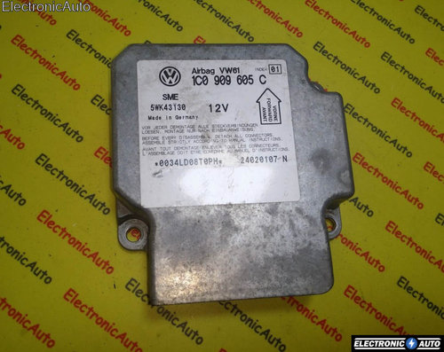 Calculator airbag VW Passat 1C0909605C INDEX 01