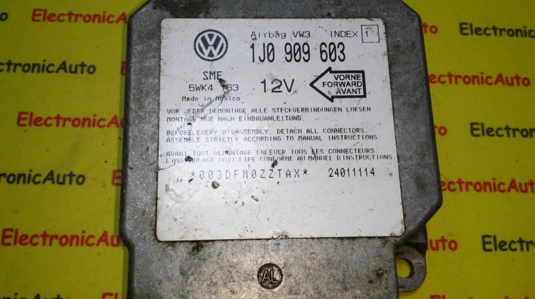 Calculator airbag VW, Seat, Skoda, Audi 1J0909603 5WK4163