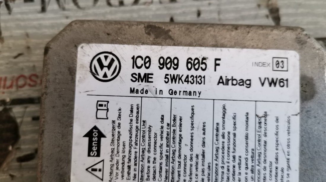 Calculator airbag VW Transporter LT cod piesa : 1C0909605F #63826509