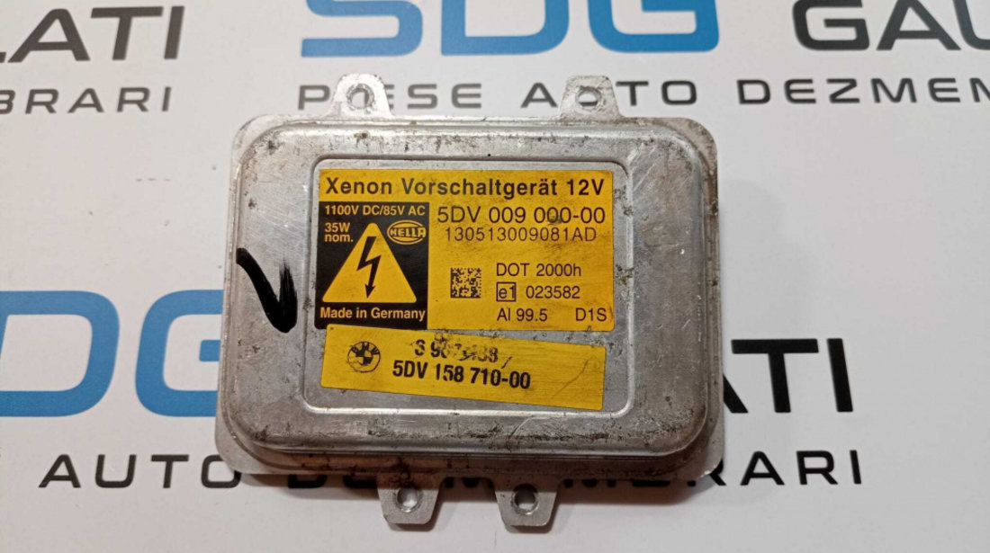 Calculator Balast Droser Far Xenon BMW Seria 7 E65 E66 E67 2002 - 2008 Cod 5DV009000-00 5DV158710-00 [M6851]