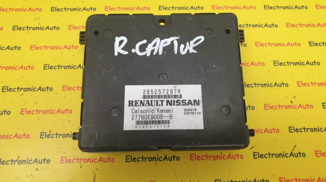 Calculator Climatronic Renault Captur Kangoo, 285257297R, 27760E900B