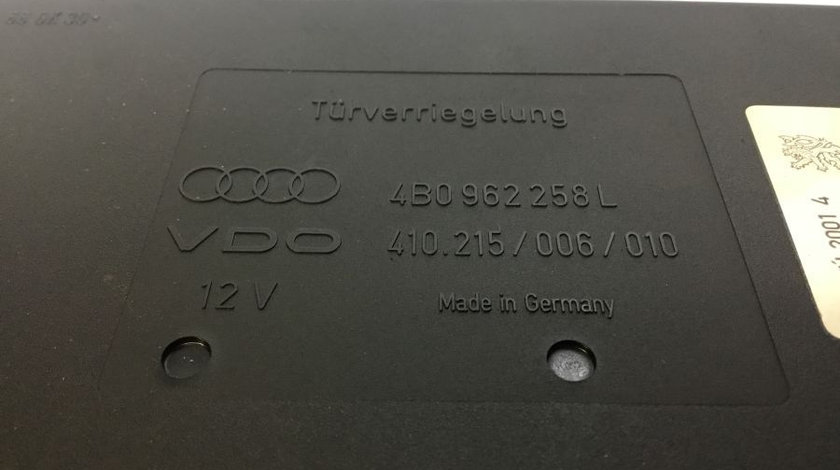 Calculator Confort 4b0962258l Audi A4 8E2,B6 2000-2004