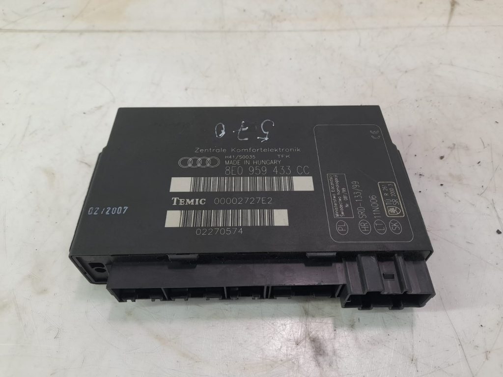 Calculator confort 8E0959433 8E0959433cc Audi A4 B7 [2004 - 2008] 1.9 tdi BRB