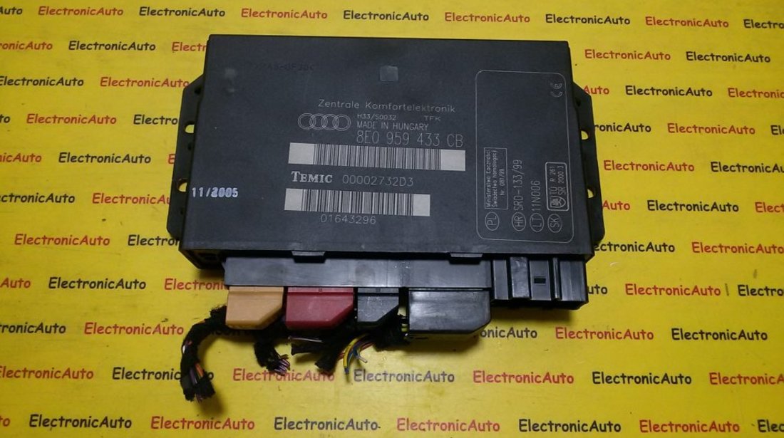 Calculator confort Audi A4 8E0959433CB