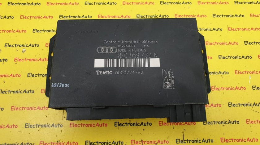 Calculator Confort Audi A4 B6, 8E0959433N