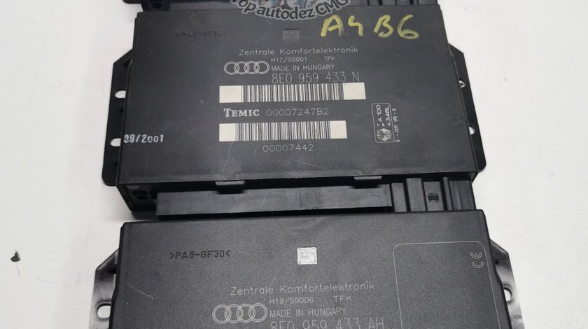Calculator Confort Audi A4 B6 B7 8E0959433BC 8E0959433AH 8E0959433N
