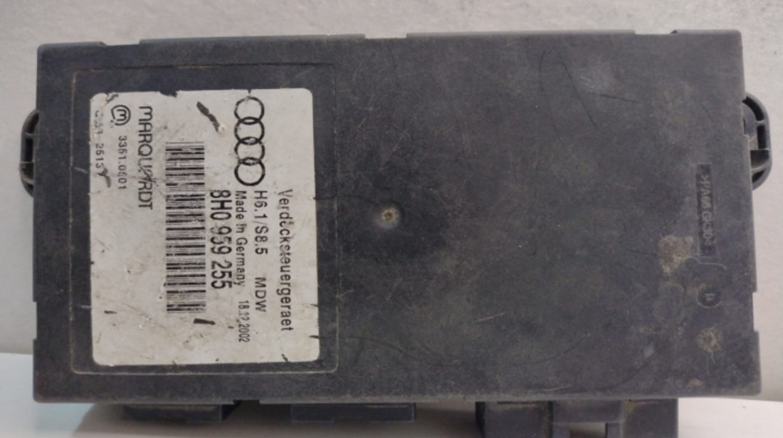 Calculator Confort, Cod 8H0959255 Audi A4 B6 [2000 - 2005]