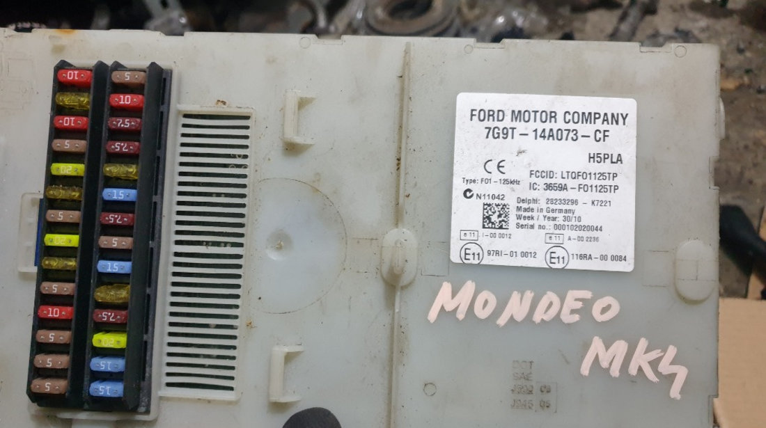 Calculator confort Ford Mondeo mk4 2009 cod 7G9T-14A073-CF