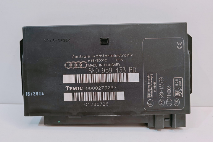 Calculator Confort Modul 8E0959433BD Audi A4 B6 [2000 - 2005]