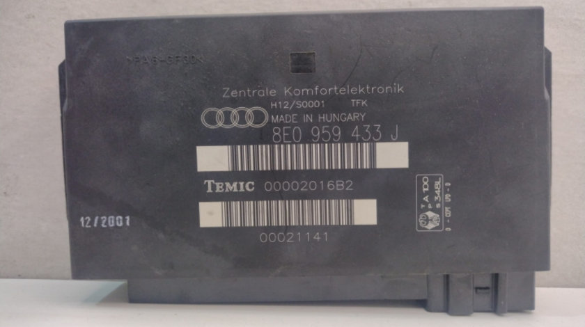 Calculator Confort Modul,cod 8E0959433J 8E0959433J Audi A4 B7 [2004 - 2008]
