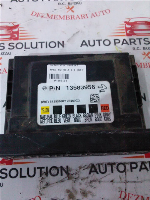 Calculator confort OPEL ASTRA J 2009-2014