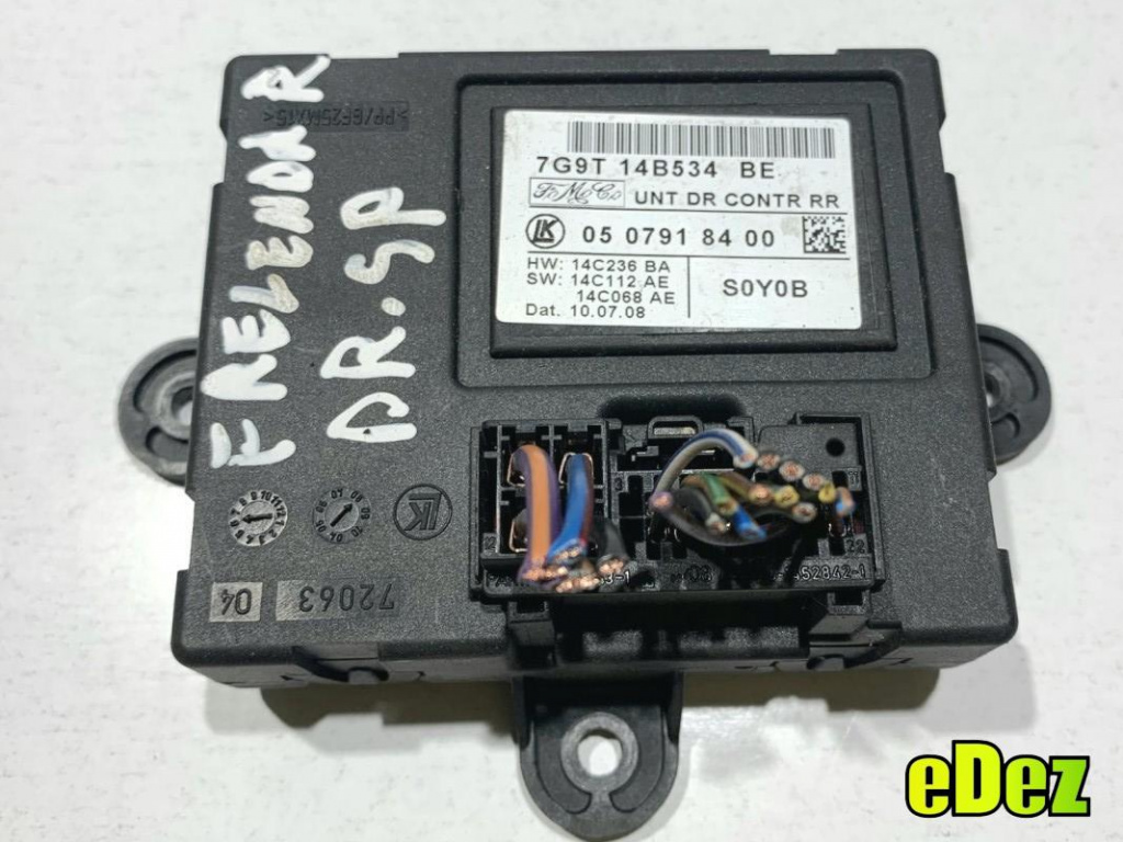 Calculator confort stanga / dreapta spate Jaguar XF (2008-2015) [X250] 7G9T-14B534-BE