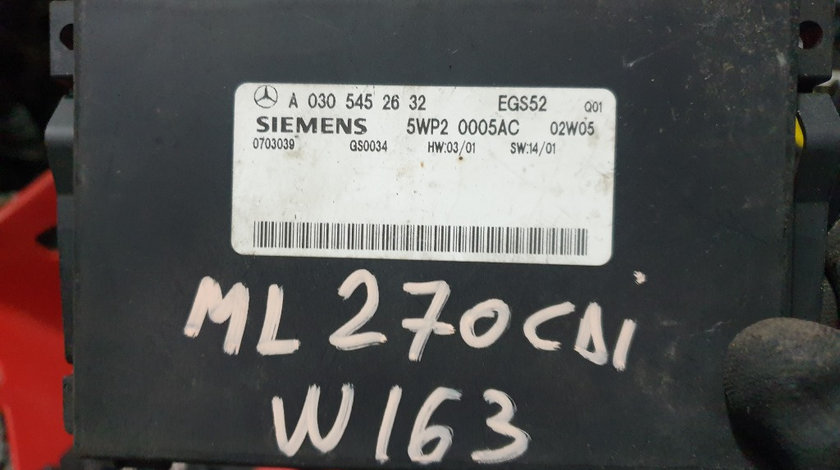 Calculator Cutie Automata Mercedes ML W163 n A0305452632
