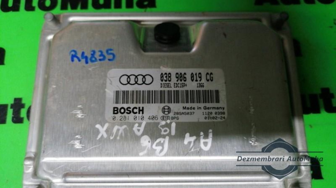 Calculator ecu Audi A4 (2001-2004) [8E2, B6] 0281010406