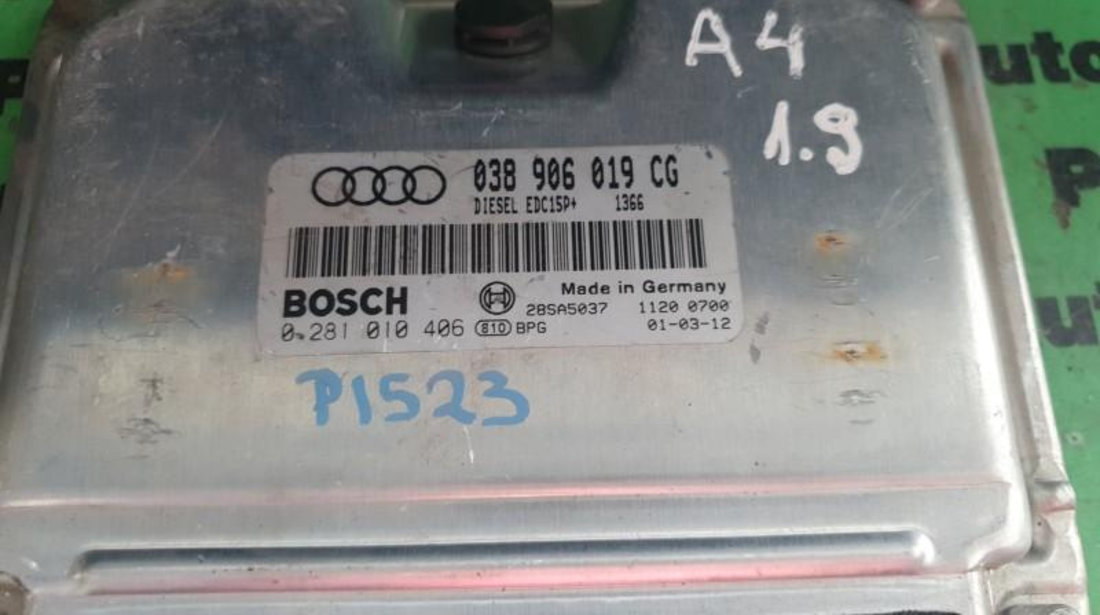 Calculator ecu Audi A4 (2001-2004) [8E2, B6] 0281010406