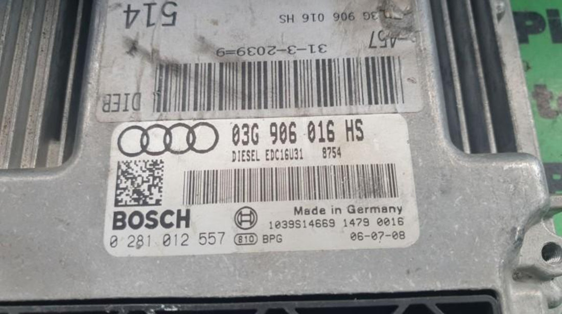 Calculator ecu Audi A6 (2004-2011) [4F2, C6] 0281012557