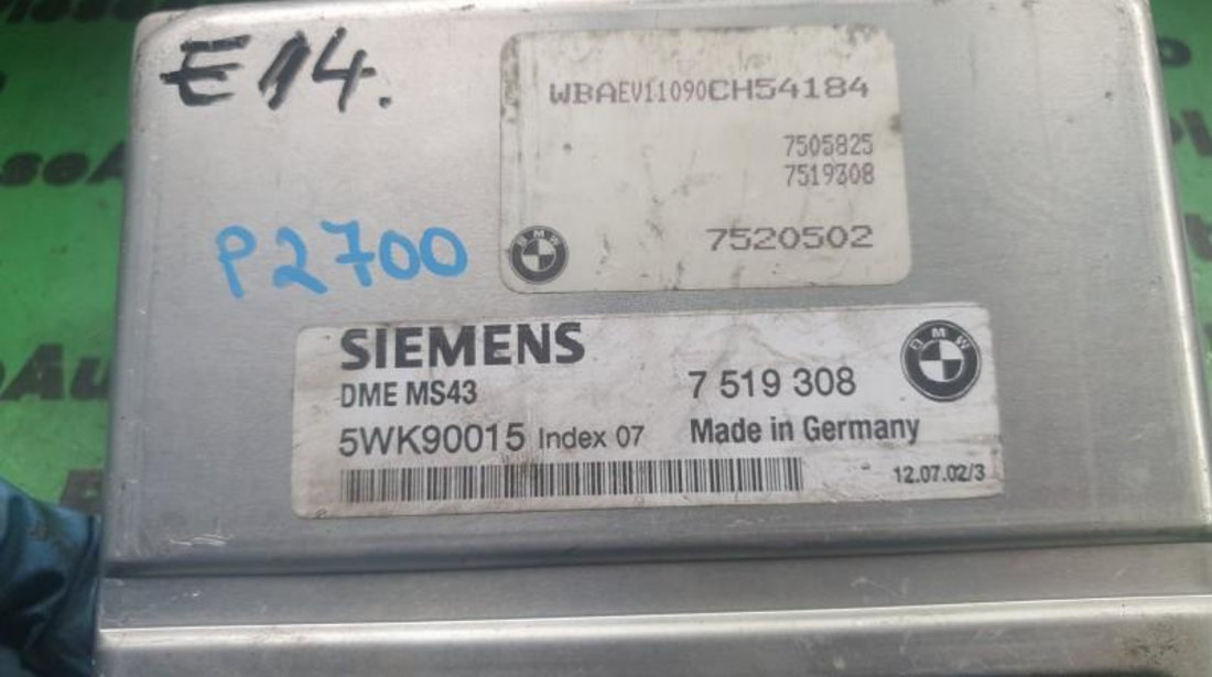 Calculator ecu BMW X5 (1999-2006) [E53] 7519308