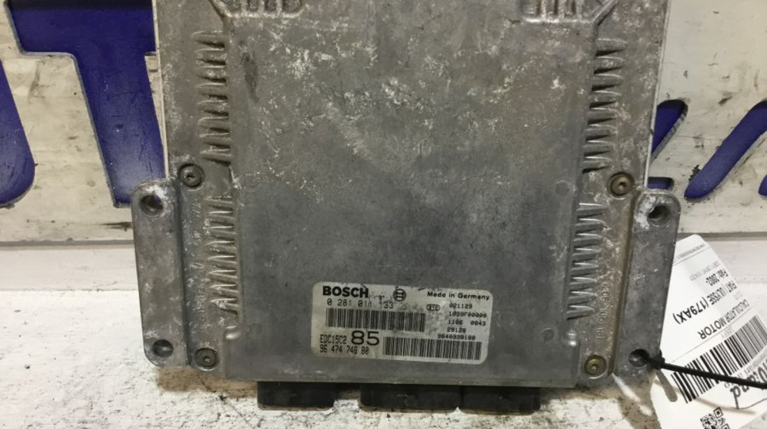 Calculator Ecu Motor 0281011133 2.2 JTD Fiat ULYSSE 179AX 2002