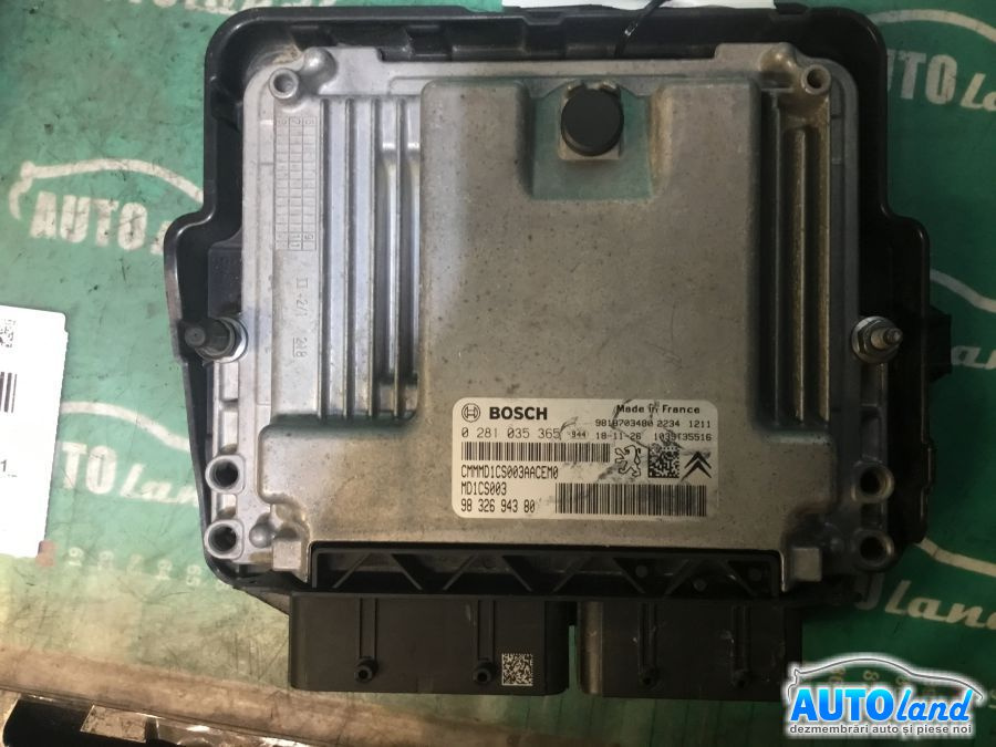 Calculator Ecu Motor 0281035365 1.5 HDI 9832694380 Citroen C3 II 2009