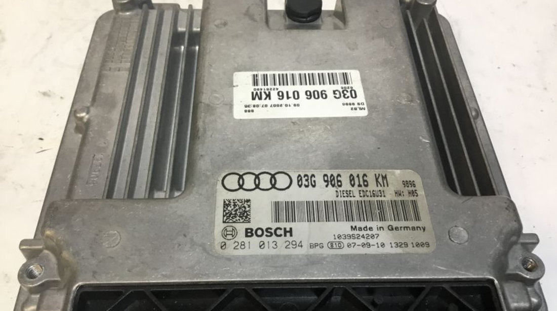 Calculator Ecu Motor 03g906016km 2.0 TDI / 0281013294 / Edc16u31 / Bpw Audi A4 8EC 2004-2008