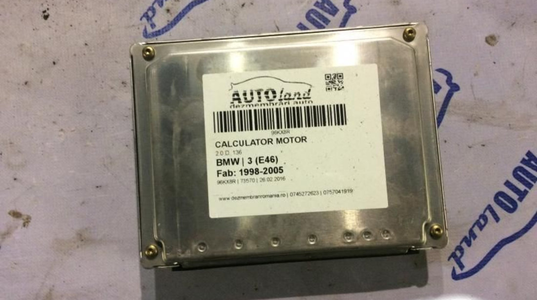 Calculator Ecu Motor 2.0 D, 136 BMW 3 E46 1998-2005