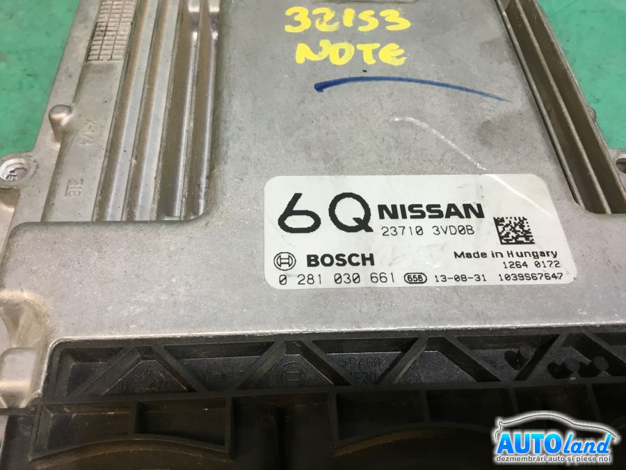 Calculator Ecu Motor 237103vd0b 1.5 DCI, 0281030661 Nissan NOTE E11 2006