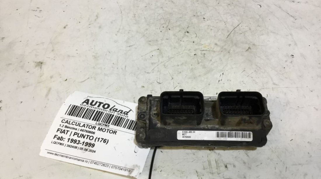 Calculator Ecu Motor 46760606 1.2 Benzina Fiat PUNTO 176 1993-1999