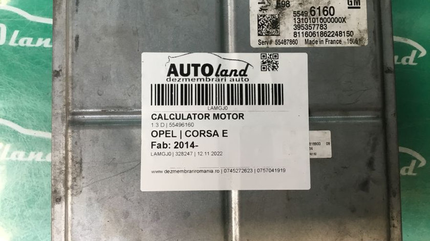 Calculator Ecu Motor 55496160 1.3 D Opel CORSA E 2014