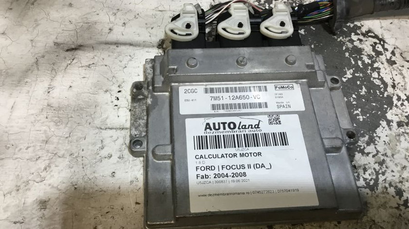 Calculator Ecu Motor 7m5112a650vc 1.8 D Ford FOCUS II DA 2004-2008