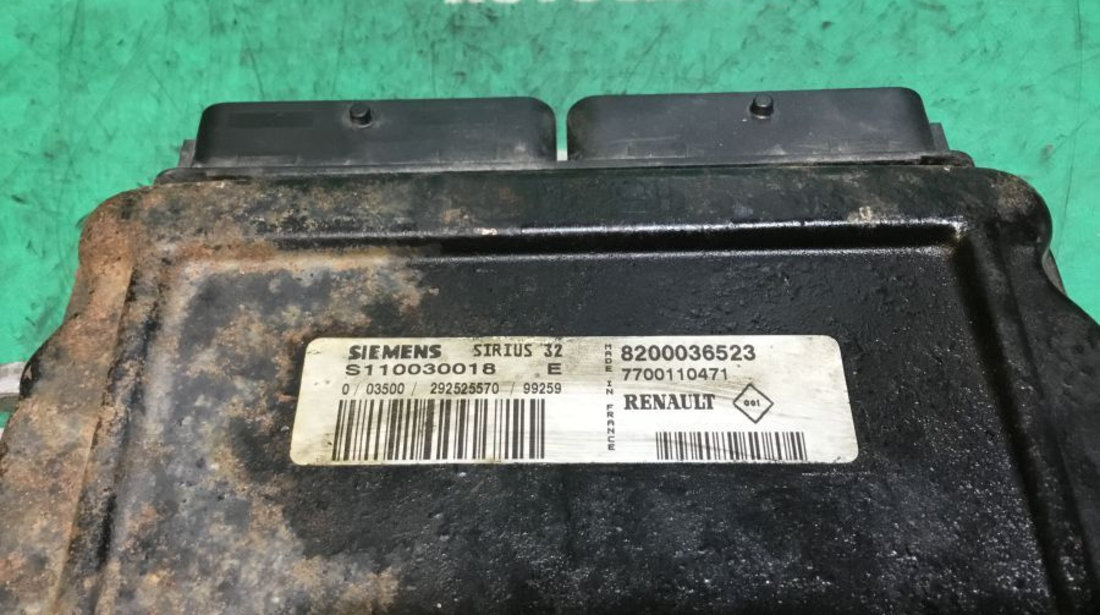 Calculator Ecu Motor 8200036523 Sirius 32 Renault SCENIC I JA0/1 1999-2003