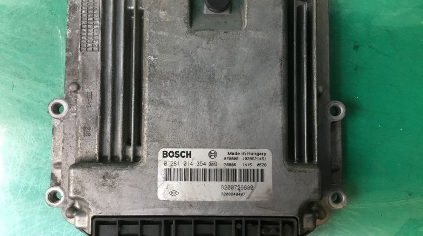 Calculator Ecu Motor 8200726880 2.0 DCI, 0281014354 Renault LAGUNA III BT0/1 2007