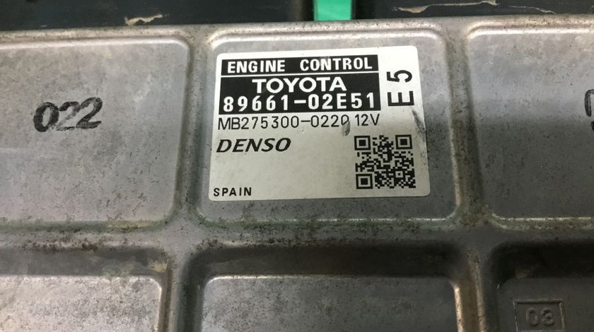 Calculator Ecu Motor 8966102e51 1.6 Vvti,1zr-fe Toyota AURIS ZE15, RE15 2006