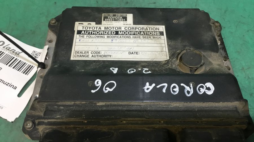 Calculator Ecu Motor 8966112b01 2.0 Diesel Toyota COROLLA limuzina E15 2006