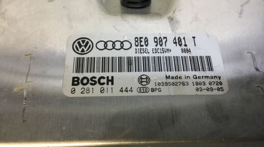 Calculator Ecu Motor 8e0907401t 2.5 TDI Audi A4 8E2,B6 2000-2004