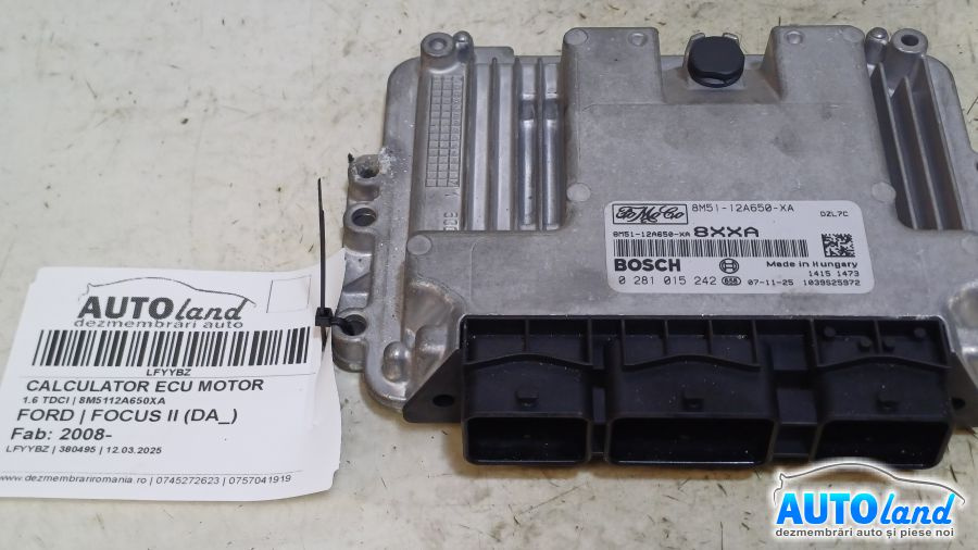 Calculator Ecu Motor 8m5112a650xa 1.6 TDCI Ford FOCUS II DA 2008