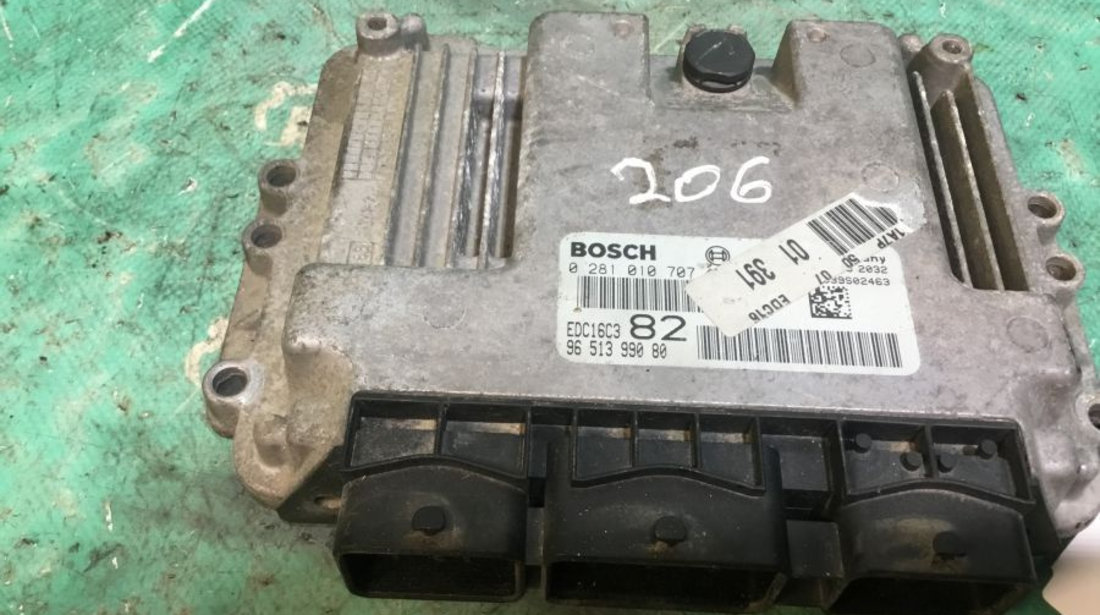 Calculator Ecu Motor 9651399080 0281010707 Peugeot 206 hatchback 2A/C 1998