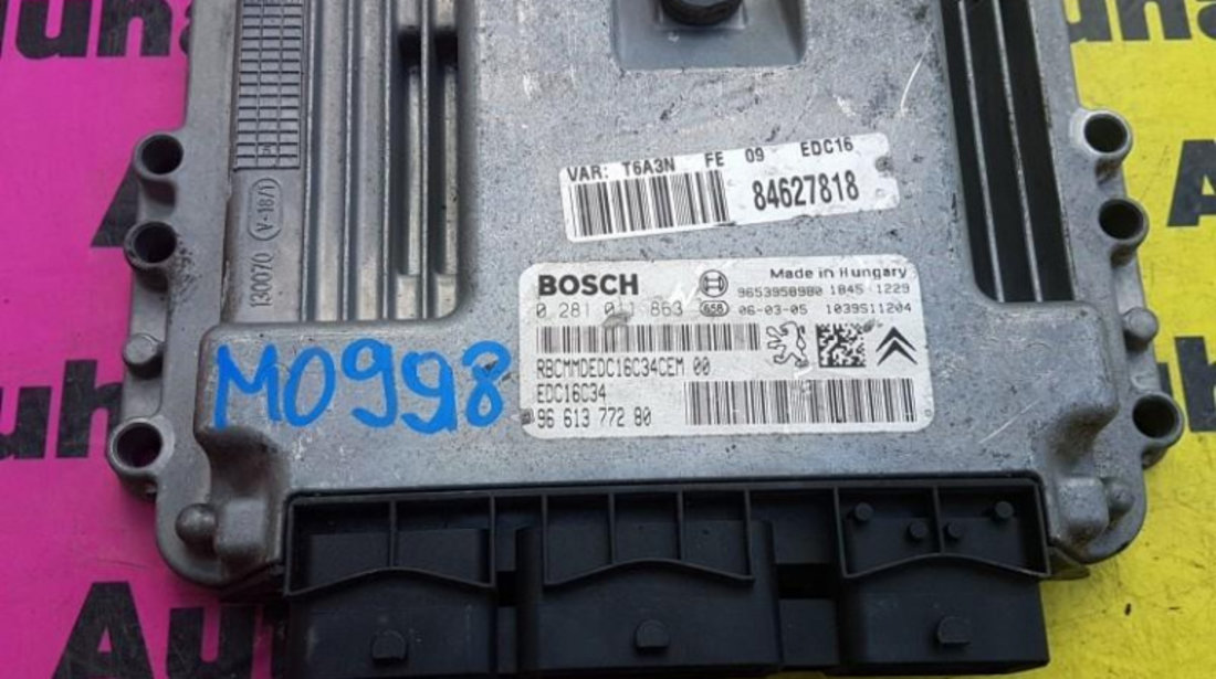 Calculator ecu Peugeot 307 (2001-2008) 0281011863